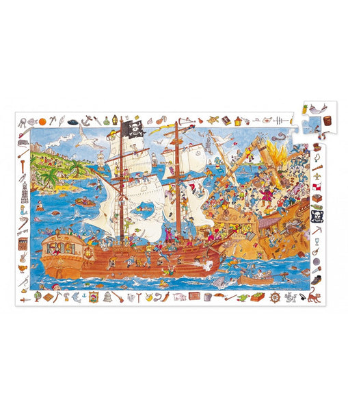 Djeco Observatiepuzzel Piratenschip