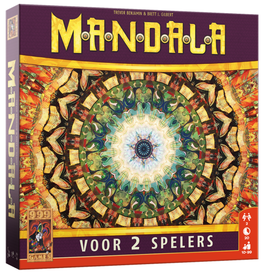 Mandala - Kaartspel spellen van 999 Games doos voorkant productfoto