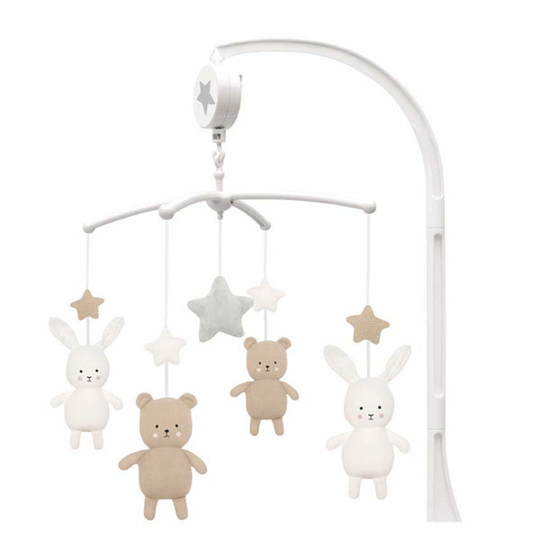 Muziekmobile met arm (Teddy & Bunny)