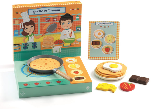 Make pancakes with a menu