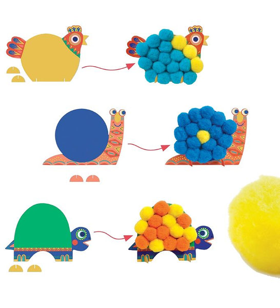 Djeco Silhouetten en pompoenen - Donzige Dieren