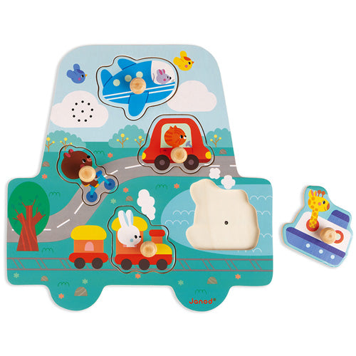 Janod Muziekpuzzel - Kleine racers