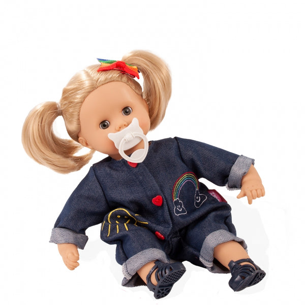 Muffin - " Rainbow", blond haar, slaapogen, 33 cm