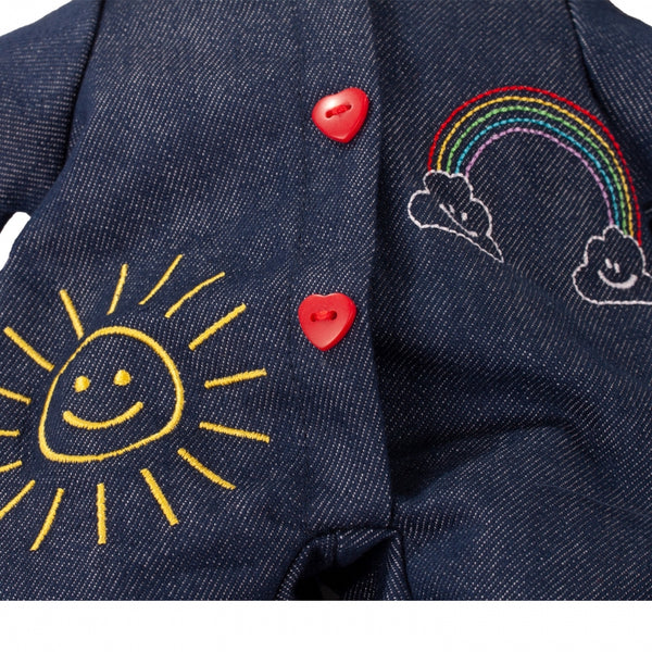 Muffin - " Rainbow", blond haar, slaapogen, 33 cm