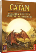 Catan Uitbreiding Schatten, Draken & Ontdekkingsreizigers spellen van 999 Games doos voorkant productfoto