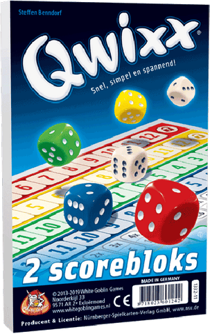 Qwixx 2 scorebloks