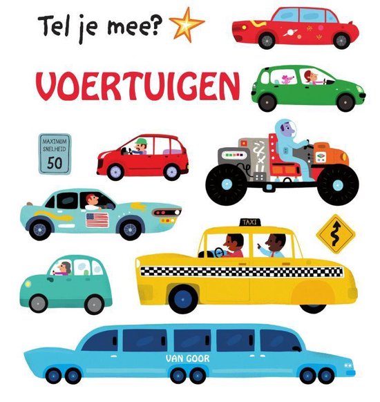 Tel je mee. Voertuigen (kartonboek). 2+