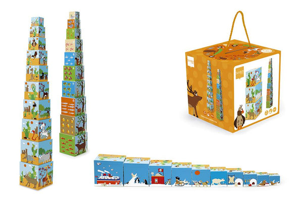 Scratch Stapeltoren: Dieren van de Wereld - 10 stuks