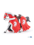 Unicorn Knight with spear horse red