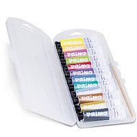 PRIMO- Plakaatverf Metal + Fluo in tube (12x12ml) in box