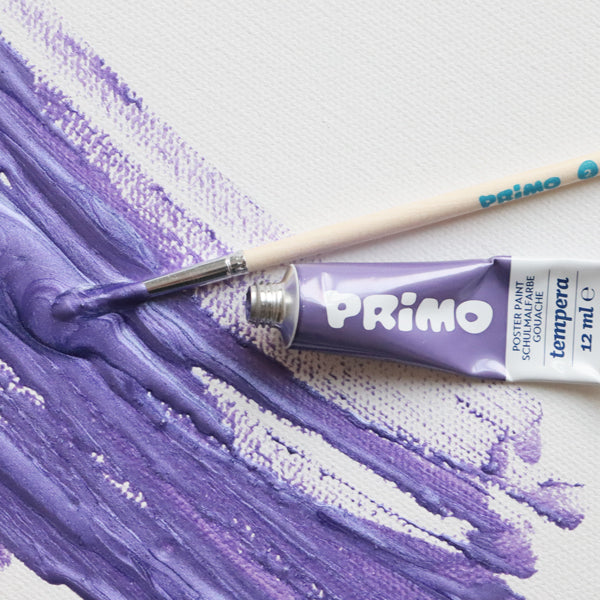 PRIMO- Plakaatverf Metal + Fluo in tube (12x12ml) in box