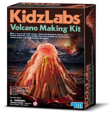 4M Kidzlabs Giet en verf een vulkaan