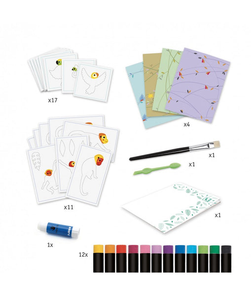 Waskrijtjes - Kleurrijke Jungle