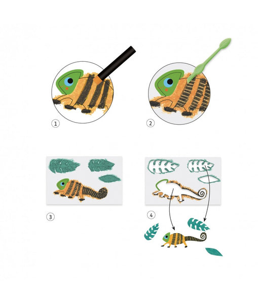 Waskrijtjes - Kleurrijke Jungle