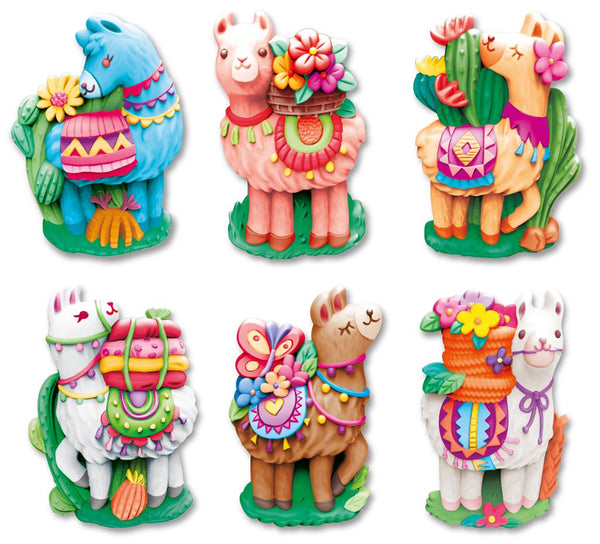 Lama schilderen - 4M Crea - Gips gieten en verven